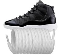 Endoto Lacets pour Air Jordan 11 chaussures, Remplacement Lacet ronds Shoelaces Laces(Couleur: Blanc, Taille: 70 Inch