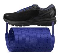Endoto Lacets pour Brooks Chaussures de Course, Remplacement lacet plats Cordons Shoelaces Laces (Bleu Marine, Taille: 35 Pouce)