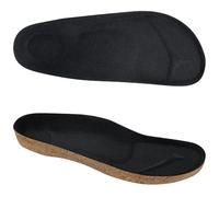 Endoto Semelle en Liège pour Birkenstock Super Birki Sabot, Cork Kork Insoles Inserts de Rechange pour Femme & Homme Sandales avec Support de Voûte Plantaire - 45 EU