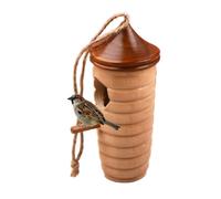 Endroits de résidence pour colibris extérieur - Enclos en bois avec corde - maisons à colibris en bois pour une utilisation extérieure - Pour intérieur et extérieur sur le balcon, le verger, la