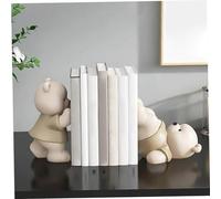 Ends du Livre d'ours, 1 Paire 16/12 cm Résine Mignon Ours Serre-Serre décoratif Unique, Support d'étagère de Livre, Animaux Mignons Figurine Stands Organisateur de décorations de Bureau à Domicile