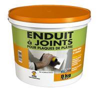 Enduit à Joint Pâte 8kg - Application Facile et Lissage Parfait - Finition Lisse et Durable - Pour Joints de Plaques de Plâtre - Usage Intérieur