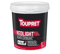 Enduit allégé de rebouchage et lissage en pâte Redlight Toupret 1L