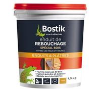 Enduit BOSTIK Rebouchage Bois Pâte 1.5KG