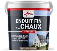 Enduit Chaux Fin Intérieur Extérieur, Murs 15 kg Aubagne - Brun Clair