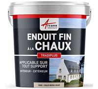 Enduit Chaux Fin Intérieur Extérieur, Murs, Façade 15 kg Calvi Beige Rosé