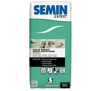 Colles pour bricolage Semin Enduit colle, poudre EXPERT blanc 5 kg