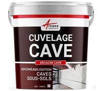 Enduit de Cuvelage Hydrofuge - Etanchéité Cave - Garage - Sous-sols ARCACIM CAVE Gris 25 Kg
