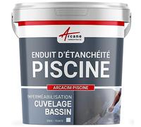 Enduit de cuvelage piscine, enduit hydrofuge pour étanchéité piscine et bassin - 25 kg Blanc - ARCANE INDUSTRIES