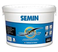 Enduit de Finition Extra Fin Semin Oscar, Prêt à l'Emploi, Intérieur/Extérieur, seau 15 kg