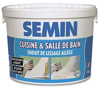 Enduit de Lissage Cuisine et Salle de Bains, Spécial Pièces Humides, Seau de 5 kg