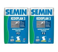 Enduit de Ragréage Autolissant Kedoplan 3 Semin Sol Intérieur sac de 25 kg lot de 2