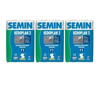 Enduit de Ragréage Autolissant Kedoplan 3 Semin, Sol Intérieur, sac de 25 kg, lot de 3