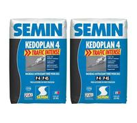 Semin - Enduit de Ragréage autolissant - Kedoplan 4 Traffic Intense - Intérieur/Extérieur - Sac 25 kg (lot de 2)