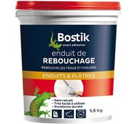 Enduit de rebouchage blanc 1,5kg Bostik