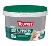 Enduit de rebouchage égalise lisse tous supports même le carrelage pâte 4kg TOUPRET