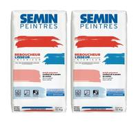 Enduit de Rebouchage et Lissage Semin (Françoise), Intérieur, en Poudre, sac 15 kg, lot de 2