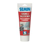 Enduit de rebouchage et rénovation spécial cuisine et salle de bain Semin - adapté aux pièces humides - tube de 330 g
