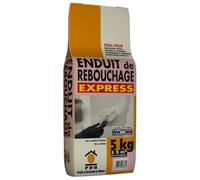 Enduit de Rebouchage Express 5kg - Séchage Ultra Rapide - Réparation Fissures, Trous et Murs - Idéal Avant Peinture - Finition Lisse, Urgente et Efficace - Usage Intérieur