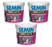 Enduit de Rebouchage Fibrelastic Semin, Fissures Vivantes, 1,5 kg, Lot de 3