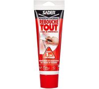 Enduit de rebouchage - SADER - Rebouche Tout - Prêt à l’emploi - Trous et fissures - Joint plaque de plâtre - Tube 330 g