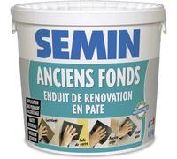 Enduit de rénovation pour les supports irréguliers Anciens Fonds Semin - intérieur-extérieur - seau de 1,5 kg