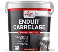 Enduit décoratif carrelage intérieur | Enuit pour mural pour cuisine, salle de bain, plan de travail, crédence : RENOVE CARRELAGE - 10 kg (environ 6,5 m²) Tomette - ARCANE INDUSTRIES