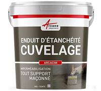 Enduit d'Etanchéité Hydrofuge - Enduit de Cuvelage pour béton, support maçonné ARCACIM Gris 5 Kg