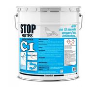 Enduit d'étanchéité, prise rapide, colmatage, anti-infiltrations, murs, maçonnerie, sous-sols, bassins C1 stop fuites - PROCOM 25 Kg