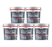 Enduit de Cuvelage - Enduit Hydrofuge pour étanchéité Piscine et bassin ARCACIM PISCINE Blanc Offre Spéciale : 5 x 25 Kg