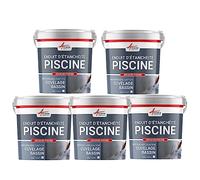 Enduit de cuvelage piscine, enduit hydrofuge pour étanchéité piscine et bassin - Offre Spéciale : 5 x 25 Kg Gris - ARCANE INDUSTRIES