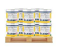 Enduit façade taloché hydrofuge, protection mur extérieur, renforce les murs, masque les défauts 10 x 25 Kg Blanc de la Côte
