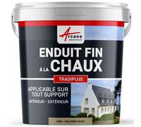 Enduit fin à la chaux décoration intérieure extérieur maison TRADIPLUS PALERME Beige kit de 15 kg : jusqu'à 14 m²