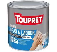 Enduit gras à laquer intérieur/extérieur TOUPRET - Pâte 1 kg - Blanc