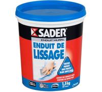 Enduit Lissage Mur Blanc 1 5Kg Prêt À L'Emploi Pour Murs Et Plafonds Joint Plaque De Plâtre Et Pores Du Bois