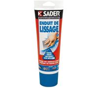 Sader Enduit de lissage prêt à l'emploi pâte – Rebouche jusqu'à 2 mm, intérieur/plafond, blanc 330 g