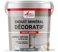 Enduit Minéral Décoratif Aspect Béton Mur et Sol 4 kg Mésange