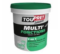 Enduit Multi'Fonctions en pâte 3en1 - blanc - 1,25kg TOUPRET