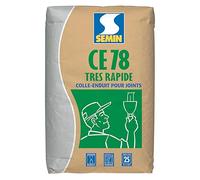 Enduit pour Joints de Plaques de Plâtre CE 78 1/2 Heure Semin, Intérieur, Sac de 25 kg