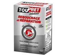 Enduit Rebouchage et Réparation en poudre - blanc - 1kg TOUPRET