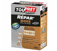 Enduit Répar'Bois en poudre - marron - 1kg TOUPRET