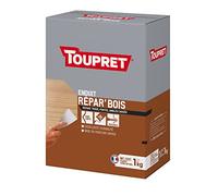 Enduit en poudre de réparation du bois 2-en-1 Toupret 1kg