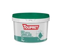 Enduit spécial carrelage - TOUPRET - Modèle 4 Kg - Prêt à l'emploi - Résistant en pièce humide - Intérieur