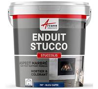 Enduit Stucco Intérieur avec Mortier et Colorant 7 m² Bleu Capri