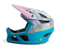 Casque Endura MT500 MIPS gris turquoise rose - L-XL
