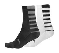 Endura Chaussettes Coolmax noir et blanc – Lot de 2 paires