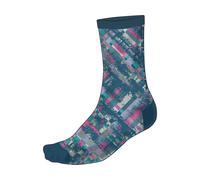 Endura Chaussettes imprimées Patchwork Ltd. bleue