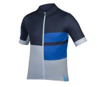 Endura Fs260 Print Short Sleeve Jersey Bleu S Homme Ink Blue