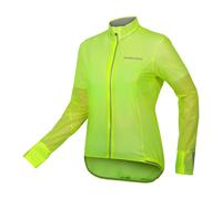 Veste fine imperméable Endura FS260 Pro Adrenaline Race Cape II vert jaune femme - M