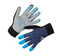 Gants longs Endura Windchill bleu fluo noir - M
